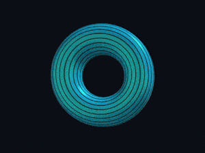 3d ring spinning in circles